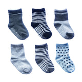 Pairs/lot 0 to 6 Yrs Cotton Children's Anti-slip Boat Socks For Boys Girl Low Cut Floor Kid Sock With Rubber Grips Four