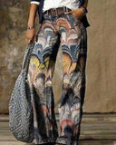 Zingj Plus Size Casual Pants Thin Jeans Wide Leg Pants-Outfit