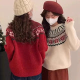 Christmas Jacquard Sweater- Outfit