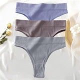 New Seamless Women's Panties Set High Waisted Thongs Woman Comfortable Women's Cotton Briefs Sexy Underpants For