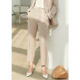 Minimalism Spring Suit Office Lady Blazer Set Women Lace Vneck Tanks High Waist Women Pants Female Shorts Outfits