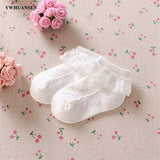 0 to 6 Yrs Toddler Baby Child Girls Ruffle Lace Ankle Cotton Dress Socks Princess Summer Cotton Eyelet Flower