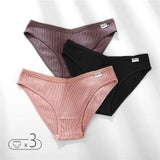 Women's Panties Women's Cotton Briefs Female Underpants V Waist Brief Underwear Plus Size Pantys Lingerie M-4XL