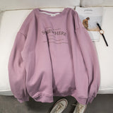 Womens Spring Vintage Lovely Simple Clothing Daily Teenagers All-match Soft Letter Fashion Leisure Tender Chic