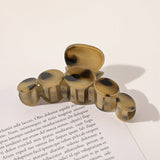 Women Girls Acetate Hair Clips Leopard Print Hair Claws Headband Hair Crab Clamp Square Claw Clip Hairpins Hair