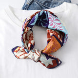 Square Silk Scarf Women Fashion Print Small Neck Scarfs Office Lady Hair Band Foulard Hand Kerchief Female Bandana