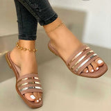 Zingj Ebay Sandals 2023 New Flat Plus Size Outdoor Slipper Woman- Outfit