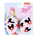 Bows Jojo Siwa Rainbow Printed Knot Ribbon Bow For Girls Handmade Boutique Hair Clip Children Hair