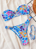 Zingj Single Swimsuit 2024 Ladies Split Swimsuit Wipe Strapless Sexy Bikini