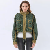 Cowgirl Sequined Zip-Up