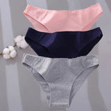 Sexy Low Waist Cotton Panties Female Underpants Solid Breathable Comfortable Women Underwear Ladies Pantys