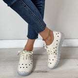 Fit Thick Sole Flats Korean Style Shoes For Women Cozy Leather Slip On Shoes Pregnant Woman Maternity Shoes Women's
