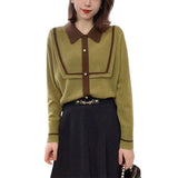 Winter Polo Neck Elegant Fashion Sweet Knitting Pullover Ladies Loose Casual All-match Jumper Sweater Women's