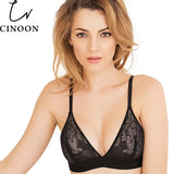Women sexy underwear bra embroidery lingerie set thin lace bra transparent ultra-thin temptation push up bra