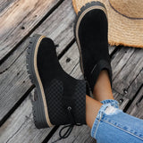 36 To 43 Autumn And Winter Is Beautiful With Coarse And Velvet Side Zipper Fashion