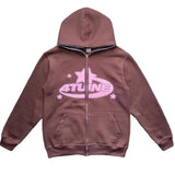 Clothes Star Letter Print Retro Oversized Hoodie Women Street Hip-hop Harajuku Casual Zipper Sweatshirt Autumn