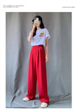 Summer Suit Pants Spring Office Lady New Autumn Candy Solid High Waist Female Straight Long