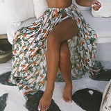 Backless Tunic Beach Dress Bikini Long Dress Print Swimwear Women Cover Up Swimsuit Beachwear Pareo Saida de