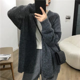 Breeze Gentle Knitted Cardigan Loose 2024 Korean Version Of The New Autumn And Winter Sweater