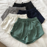 Shorts Women Summer Candy Color Anti Emptied Skinny Shorts Casual Lady Elastic Waist Beach Correndo Short