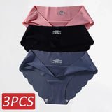 Seamless Silk Panties Women Underwear Sexy Female Underpants Briefs Woman Lingerie Underwear Ice Silk