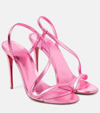 Summer New Multi-Colored Snake-Shaped Sandals With Red-Soled Sandals Female Cl With Fine Heel Sexy High Heel Wearing