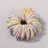100Pcs/lot Hair Bands Girls Candy Color Elastic Rubber Band Hair Bands Child Baby Headband Scrunchie Kids Hair