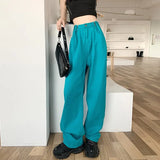 Women Jeans 2022 New Loose Colorful Wide Leg Brown High Waist Straight Pants Women's Casual Pants Denim Femme