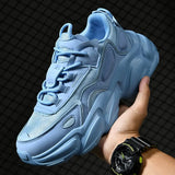 Spring Running Shoes Women Trend Chunky Sneakers Men Couples Platform Sport Shoes Mesh Walking Shoes Zapatos De