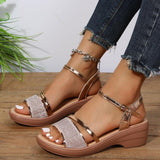 Zingj 2024 New Large Size Fish Mouth Women's Shoes Wedge Women's
