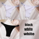 Panties Cotton Briefs Female Underpants Sexy Thong Pantys Underwear Solid Color Intimates Lingerie For Women