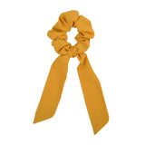 scrunchie hair ties Scarf Elastic Hair Rope for Women Hair Bow Ties Scrunchies Hair Bands Flower Print Ribbon