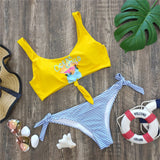 Bikinis 2021 New Print Brazilian Bikini Set Thong Swimwear Women Swimsuit Push Up Bathing Suit Beachwear Biquini