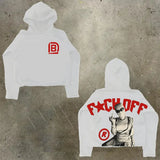 Men's Hoodie Y2K Original Hip-Hop Cartoon Graphic Print Pullover Fashion Leisure Loose Sports Shirt