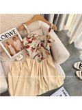 Women Midi Dress Chic Flower Patchwork Low-Neck Sleeveless Backless Party Bodycon Dresses Summer Elegant Princess