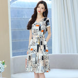 Zingj Photo Autumn Dress Women Summer New Autumn High-End Delicate High-End Women's Short Sleeve High-End Brand