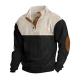 And Winter New Men's Outdoor Jacket Corduroy Leisure Collar Long