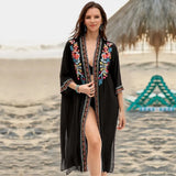 Kaftan Beach Tunic Beach Cover up Saida de Praia Swimsuit Women Bikini cover up Pareo Sarong Beachwear