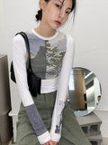 Grunge Tops Korean Style Long Sleeve Stranger Things T Shirt Y2k Vintage T-shirt Women 2022 Spring Streetwear Tee