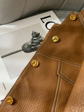 Spring Autumn Short Brown Soft Pu Leather Jackets for Women New Arrival 2023 Cool Luxury Runway Fashion