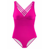 Swimsuit Vintage One Piece Swimwear Solid Monokini Retro Bodysuit Beach Wear Black Blue Bath Suit Striped Maillot De