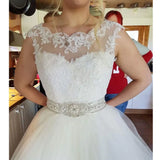 Lace Sleeveless Wedding Bolero Scoop Bridal Wraps for Wedding Party Prom Cheap Ivory Bride Jacket Bolero Shrug Custom