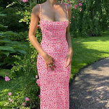Zingj Spring / Summer Ins Wind Women's New Sexy Slim Back Strap Floral Dress