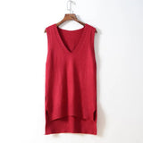 V Neck Sweater Knitted Sweater Women Sweaters Pullovers Autumn Winter FashionBasic Shirt Fitness Female Clothing