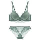 New Women's underwear Set Lace Sexy Push-up Bra And Panty Sets Comfortable Brassiere Adjustable Gathered