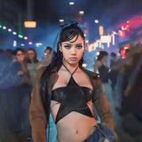 Summer New Women's Sling Design Five-Pointed Star Hanging Neck Strap Sexy Bare Back Small Vest
