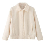 Women's Clothing Explosion ZA Fashion Beads And Short Jacket Wool