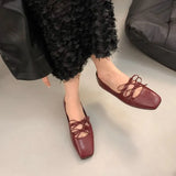 Single-Shoe Women's Spring And Autumn Net Red Explosion With Skirt Bows New Chinese Light National Shoes Mary Jane Small Leather