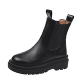 Football Club Boots And Girls Increase 2024 New Spring And Autumn Super Hot Chimney Short Boots Thick Soles Martin Boots