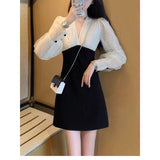 Zingj Fragrant Wind Dress Spring Dress 2024 New Female Waist Show Thin Socialite Temperament Retro Sense Lace Skirt-Outfit